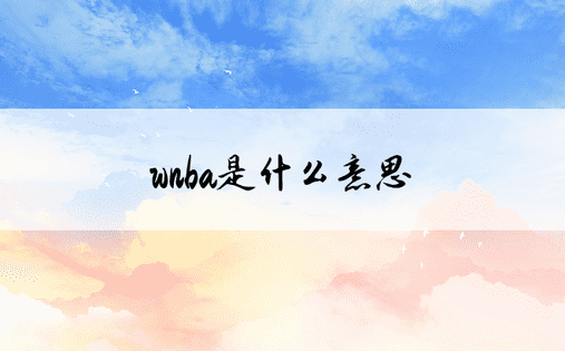 wnba是什么意思